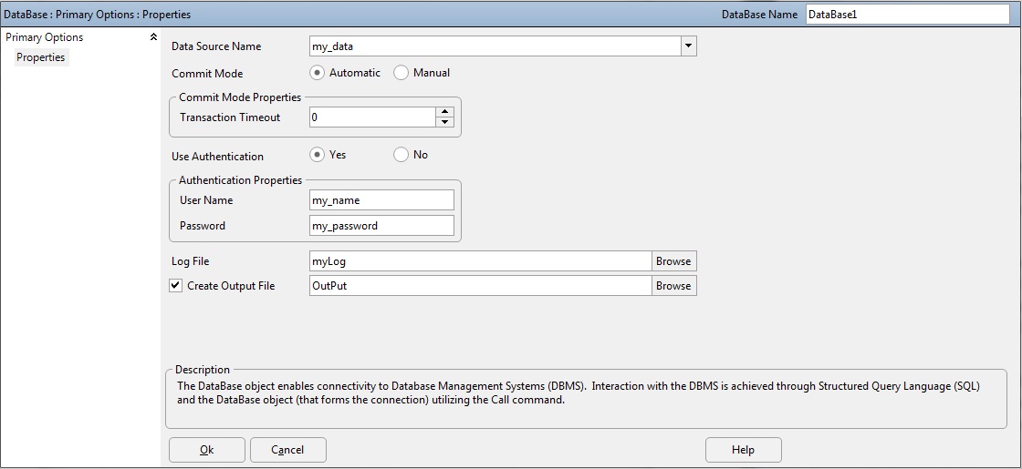 DataBase Object Editor DataBase Object Editor