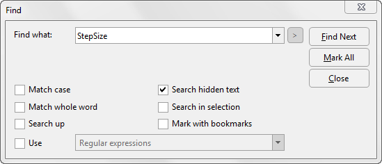 FreeFlyer Script Find Options FreeFlyer Script Find Options