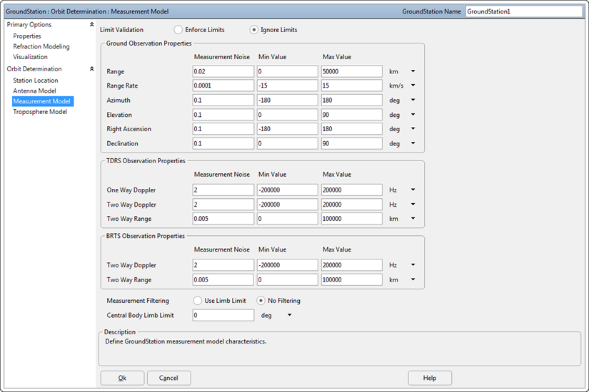 The GroundStation Measurement Model Editor The GroundStation Measurement Model Editor